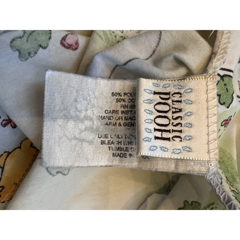 Vintage 1999 Disney Classic Pooh fitted crib sheet - Picture 7 of 10